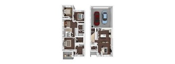 The Retreat Tahoe Three bedroom floor plan