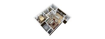 One bedroom floor plan