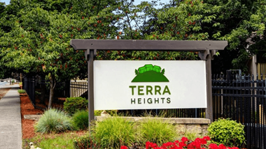 Terra  Heights in Tacoma exterior signage