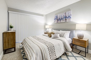 One BR Apartments in Fremont CA - Edge on the Boulevard - Bedroom with Plush Carpeting - Photo Gallery 12