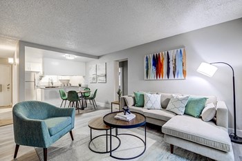 Two BR Apartments in Fremont CA - Edge on the Boulevard - Living Room with Wood-Style Flooring - Photo Gallery 10