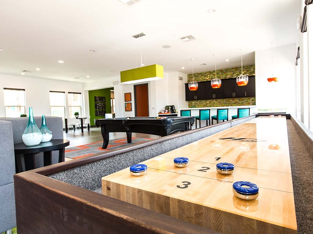 Clubhouse Shuffle Board at THE GALLERYAPARTMENT HOMES, Las Vegas, 89178