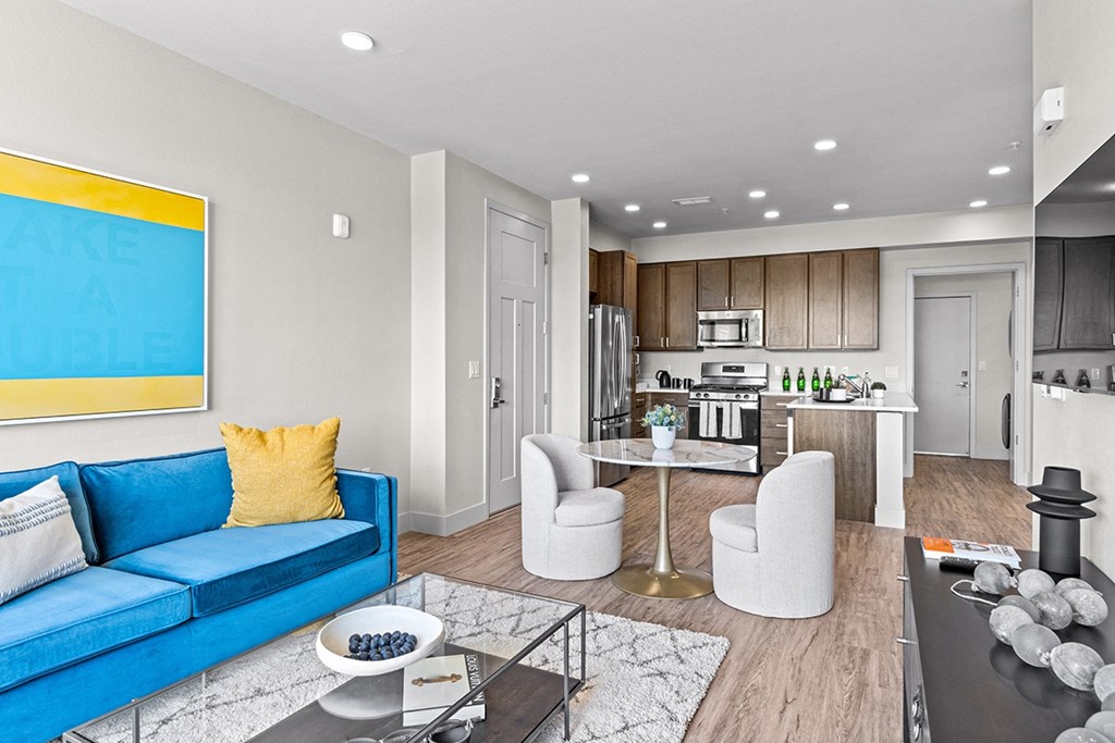 living room and dining 