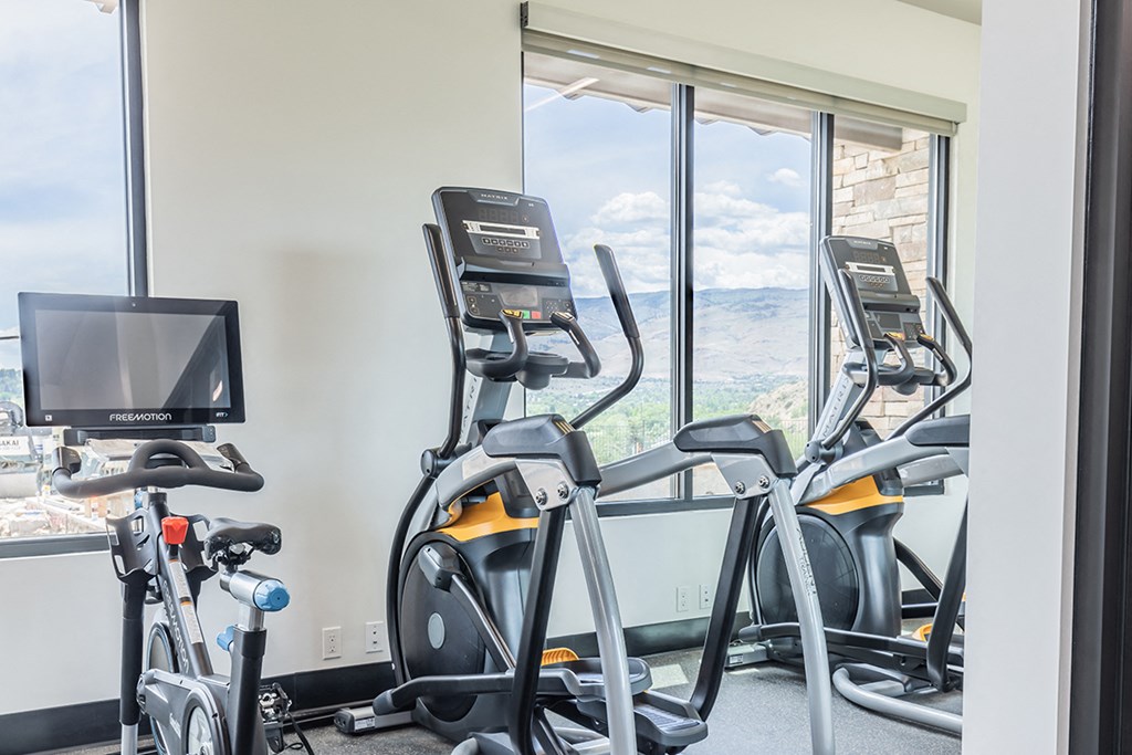 The Retreat fitness center with cardio equipment