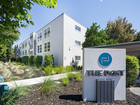community exterior signage at THE POST Apartments, PLEASANT HILL , CA
