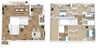 Three bedroom floor plan 1596 square foot