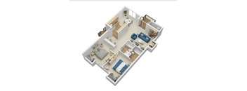 Township Sherwood 2 bedroom 3D floor plan
