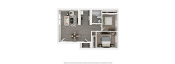 Renton Sage 2 bedroom 1 bath floor plan