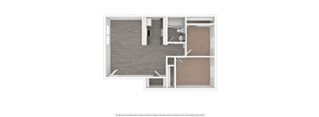 Renton Sage 2 bedroom 1 bath floor plan