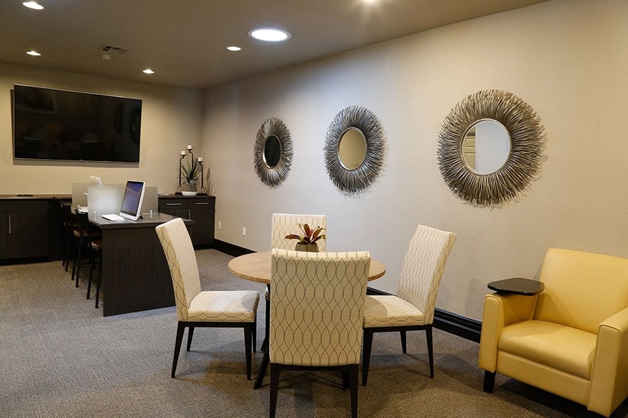 High Rock business center with seating