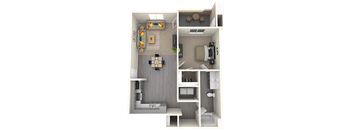 One bedroom floor plan