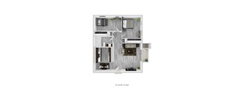2Bed 1Bath Floor Plan at Jolt Apartments, Las Vegas