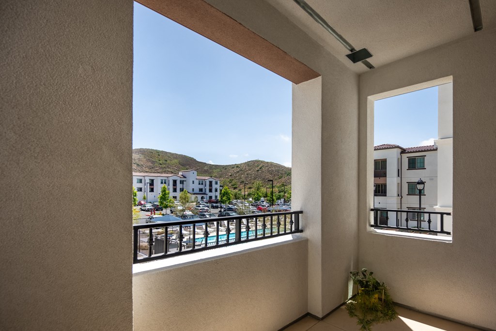 a view of the city from the balcony of a condo at Vintage at Anacapa Canyon, California 93012