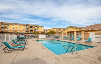 Pool Side Relaxing Area With Sundeck at VISTA CREEK, Laughlin