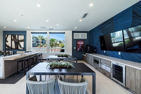 Community Lounge at BASE APARTMENT HOMES, LAS VEGAS, Nevada