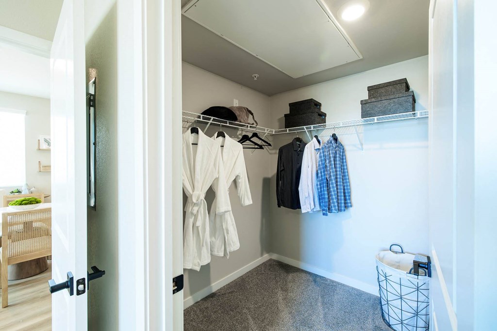 Large walk-in closet at BASE APARTMENT HOMES, Nevada