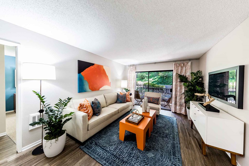 Model Living Room at SYCAMORE LANE APARTMENT HOMES, Mission Viejo, 92691 ? 