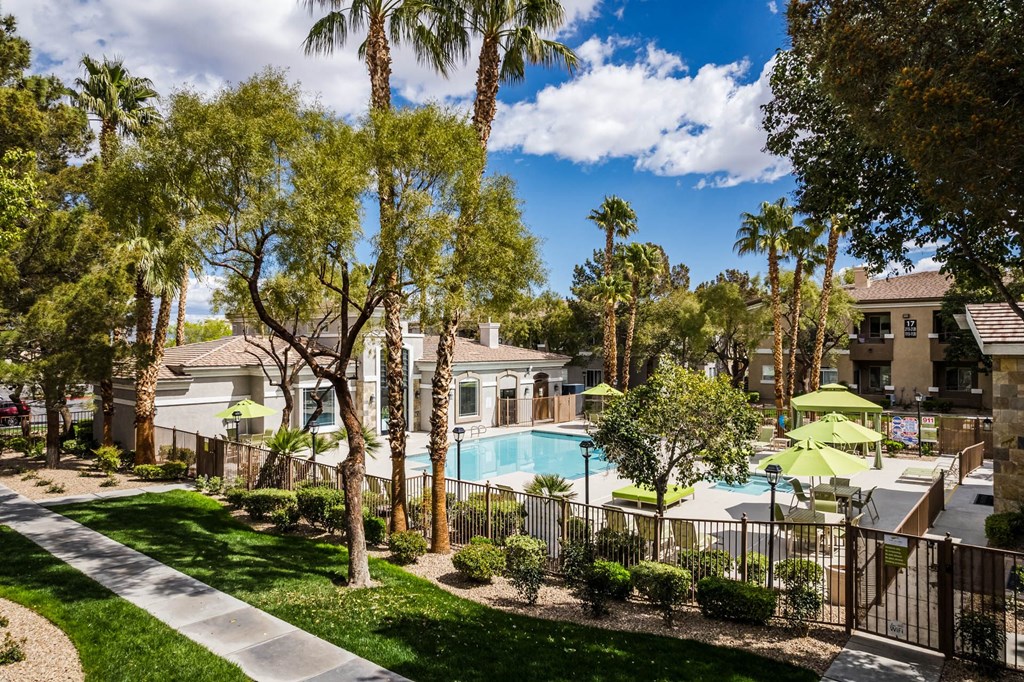 a view of the pool at residence inn