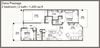 Two bedroom floor plan