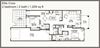 Two bedroom floor plan