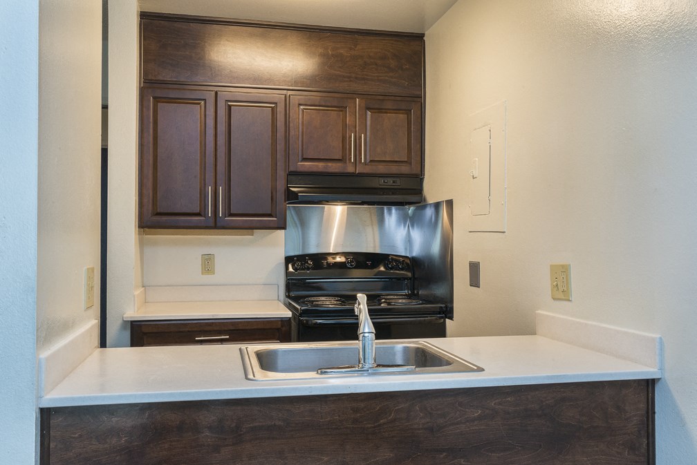 Full Kitchen View at MIRACLE TERRACE Apartments, Anaheim