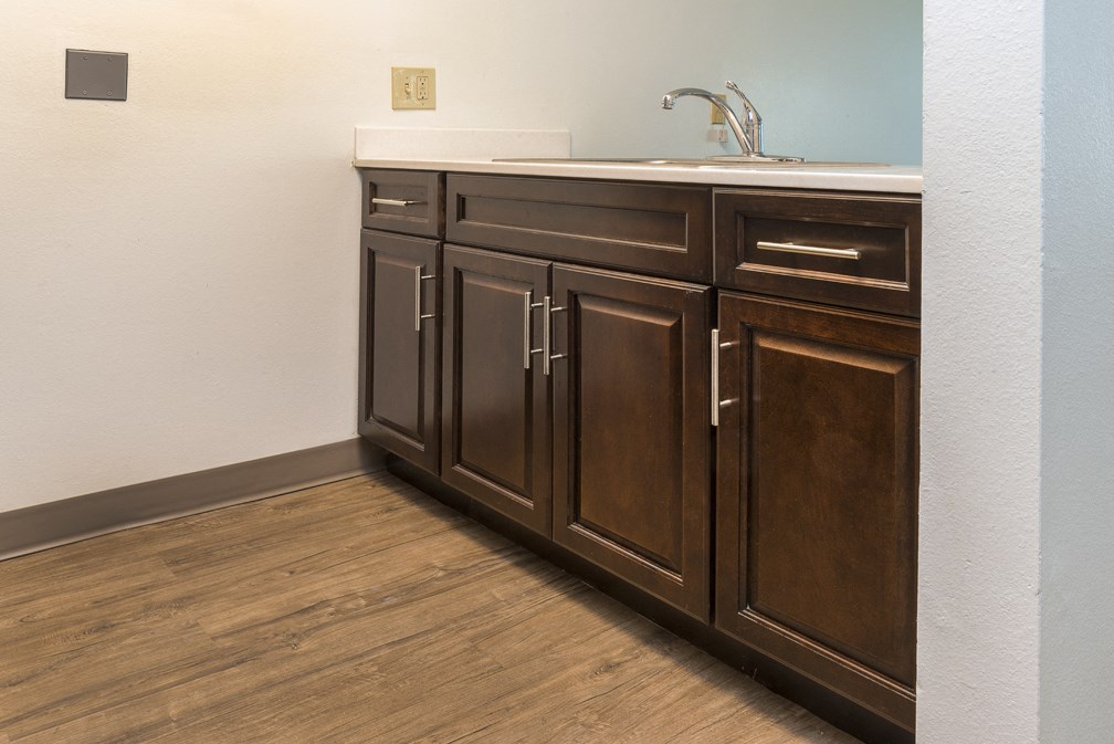 Bathroom at MIRACLE TERRACE Apartments, California