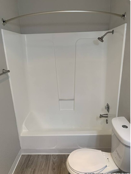 Bathroom shower and toilet