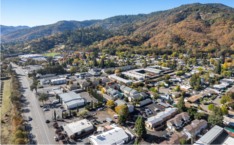 Ariel view of city and community