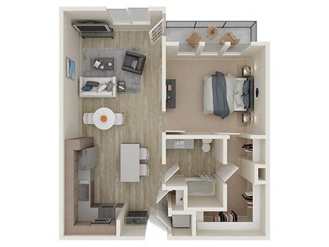 A2 1Bed_1Bath at ALLURE AT 2920, Modesto