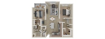 B1 2Bed_2Bath at ALLURE AT 2920, Modesto, CA, 95356