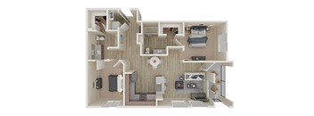 B2 2Bed_2Bath at ALLURE AT 2920, Modesto, CA