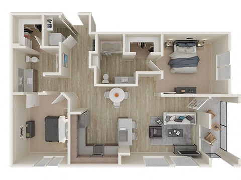 B2 2Bed_2Bath at ALLURE AT 2920, Modesto, CA