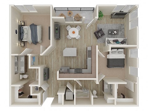 B3 2Bed_2Bath at ALLURE AT 2920, Modesto, 95356