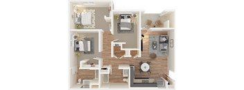 Antioch Family & Seniors  three bed floor plan| Antioch, CA