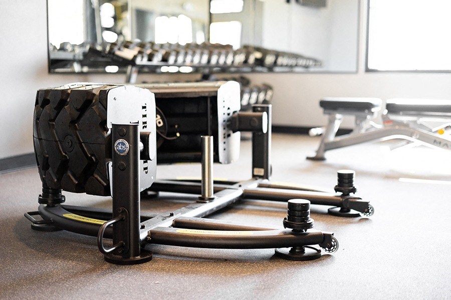 Azure Apartments in Sparks NV fitness center with weight equipment