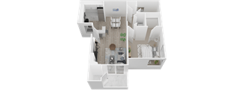 The Arlo Apartments in Citrus Heights, CA 1 bedroom 1 bath floor plan