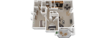 2x2 1136SF floor plans available at Ashton Parc | Sacramento, CA 95834