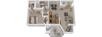 1x1 790SF floor plans available at Ashton Parc | Sacramento, CA 95834