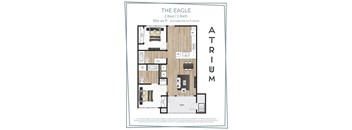 Two bedroom floor plan