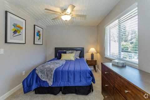 Furnished Bedroom |  Westwood Apartments in Davis, CA 95616