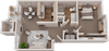 Bella Sonoma 1 bed 1 bath 733 square feet Bella Sonoma 1 bed 1 bath 733 square feet