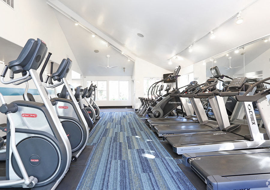 Fitness Center Cardio  Apt Home Rentals in Richmond CA at Bella Vista at Hilltop