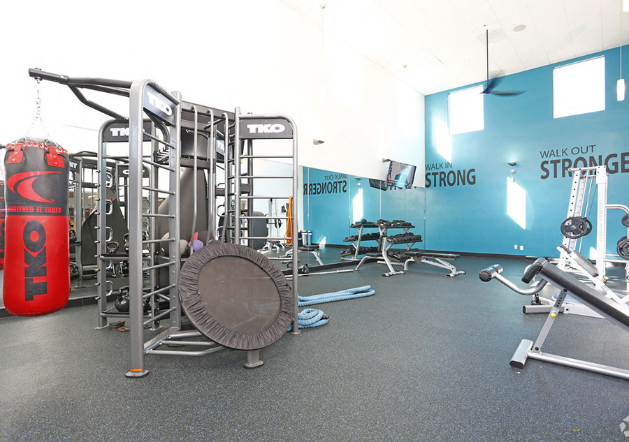 Fitness Center with Weight Equipment Bella Vista at Hilltop Apartments for rent in Richmond CA 94806