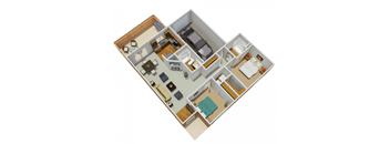 two bedroom floor plan