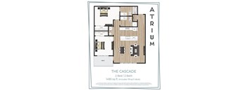 Two bedroom floor plan
