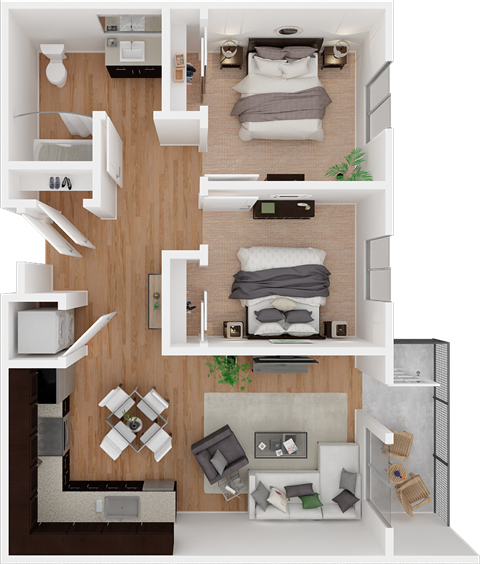 Cedar Pointe 2 bedroom 1 bath