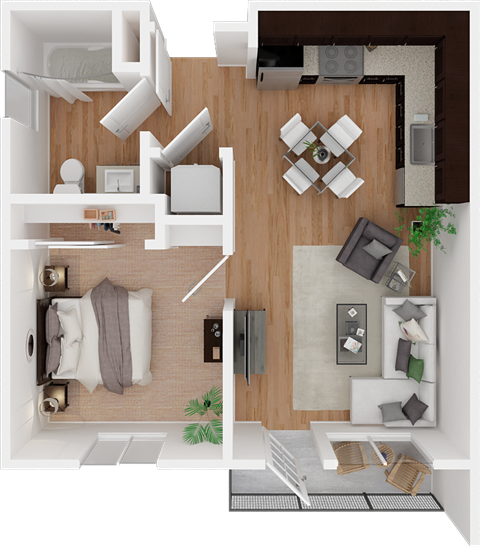 Cedar Pointe 1 bedroom 1 bath