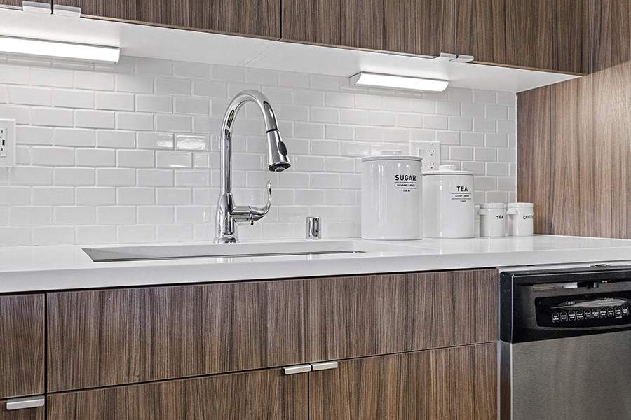 Two bedroom kitchen sink area