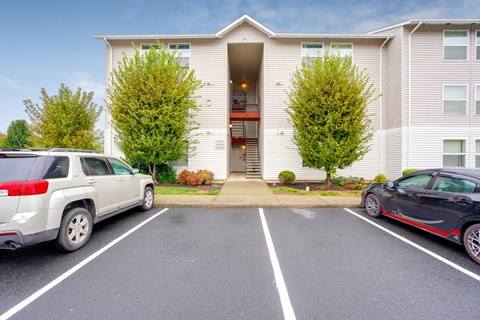 Street view at THE VILLAGE Apartments, KEIZER, Oregon