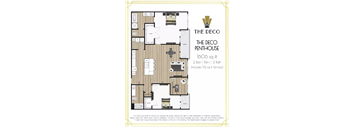 The Deco Penthouse floor plan